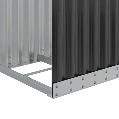 Suporte para lenha 40x45x100 cm Antracite Aço galvanizado