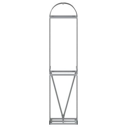 Suporte para lenha 40x45x170 cm Antracite Aço galvanizado