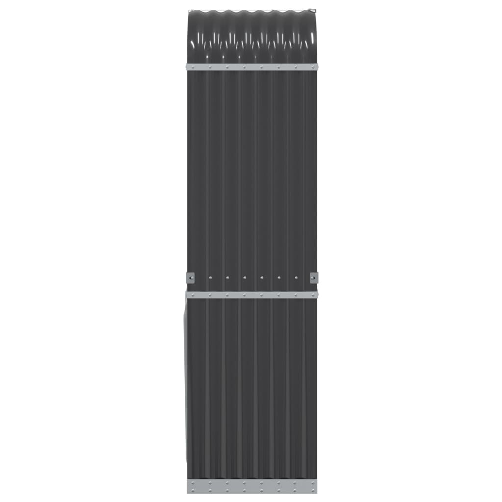 Suporte para lenha 40x45x170 cm Antracite Aço galvanizado