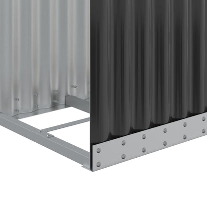 Suporte para lenha 40x45x170 cm Antracite Aço galvanizado
