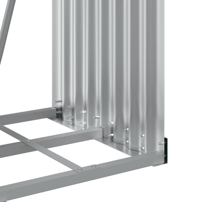 Suporte para lenha 40x45x170 cm Antracite Aço galvanizado
