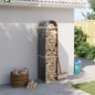 Suporte para lenha 40x45x170 cm Antracite Aço galvanizado