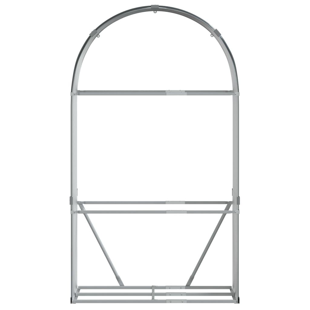 Suporte para lenha 120x45x210 cm Antracite Aço galvanizado