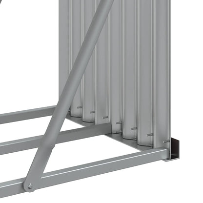 Suporte para lenha 234x45x100 cm Antracite Aço galvanizado