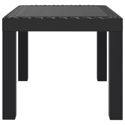 Mesa de jardim 59x47x40 cm PP antracite