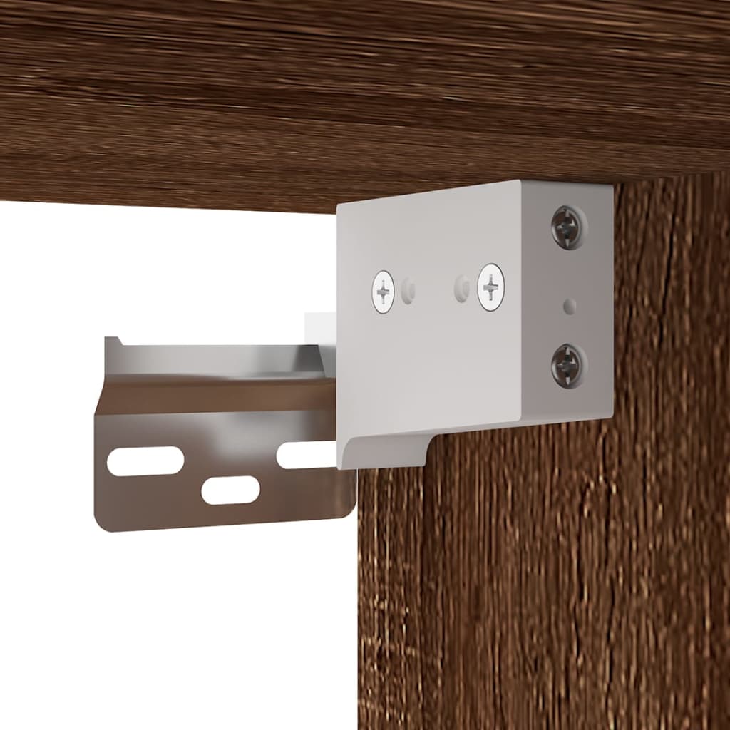 Conjunto móveis de TV madeira processada carvalho castanho, 3pcs