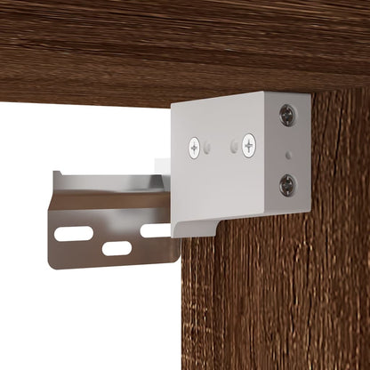 Conjunto móveis de TV madeira processada carvalho castanho, 3pcs