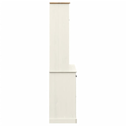 Armário alto VIGO 78x40x175 cm madeira de pinho maciça branco