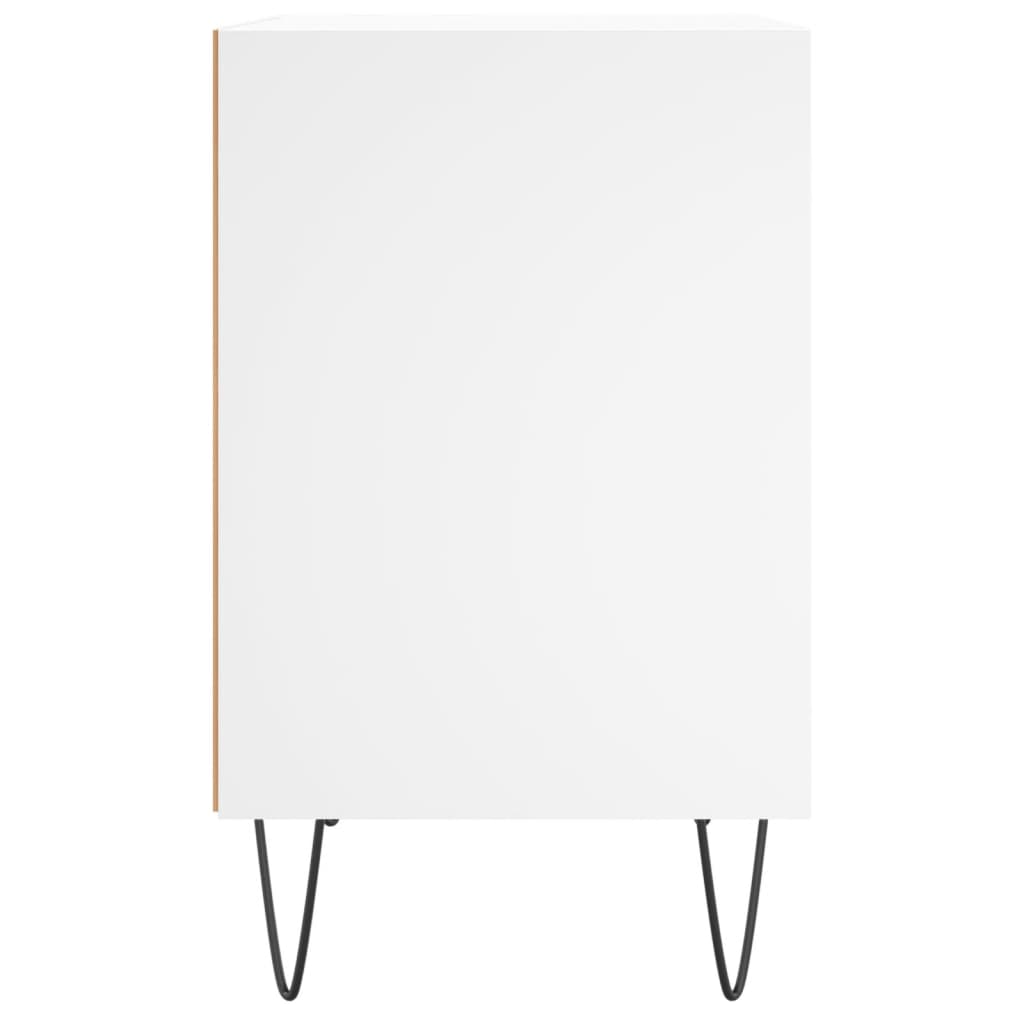 Mesas de cabeceira 2pcs 40x30x50 cm derivados de madeira branco