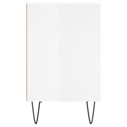 Mesa de cabeceira derivados de madeira branco brilhante