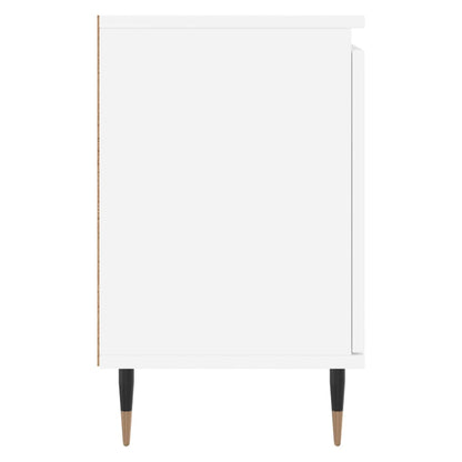 Mesas de cabeceira 2pcs 40x30x50 cm derivados de madeira branco