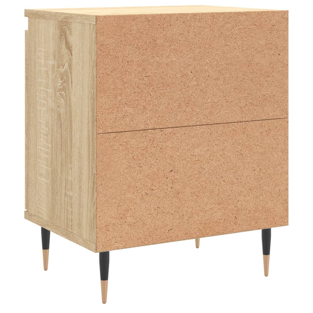 Mesas cabeceira 2pcs derivados de madeira carvalho sonoma