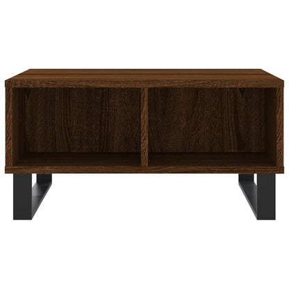 Mesa de centro 60x60x30 cm derivados madeira carvalho castanho