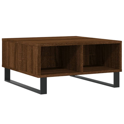 Mesa de centro 60x60x30 cm derivados madeira carvalho castanho