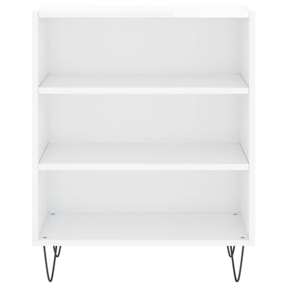 Aparador 57x35x70 cm madeira processada branco brilhante