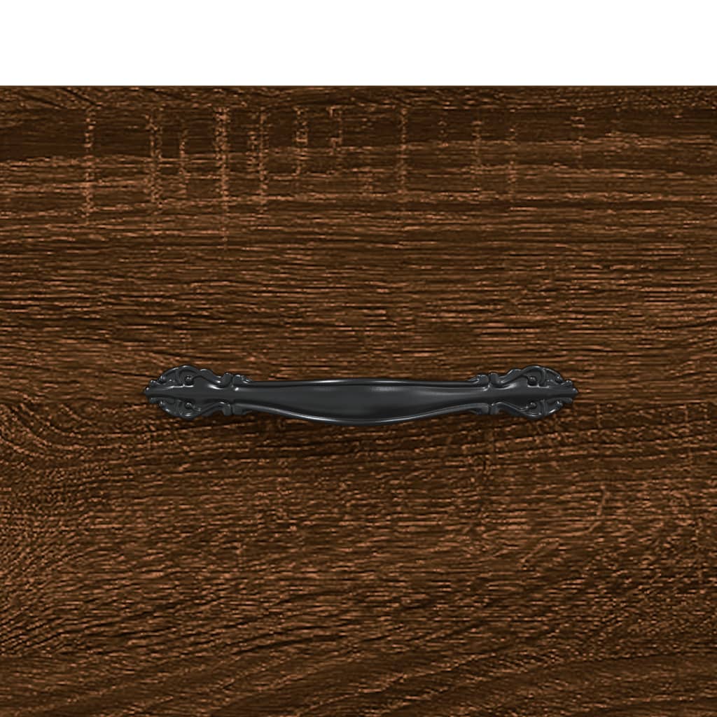 Mesa de cabeceira 2 pcs derivados de madeira carvalho castanho