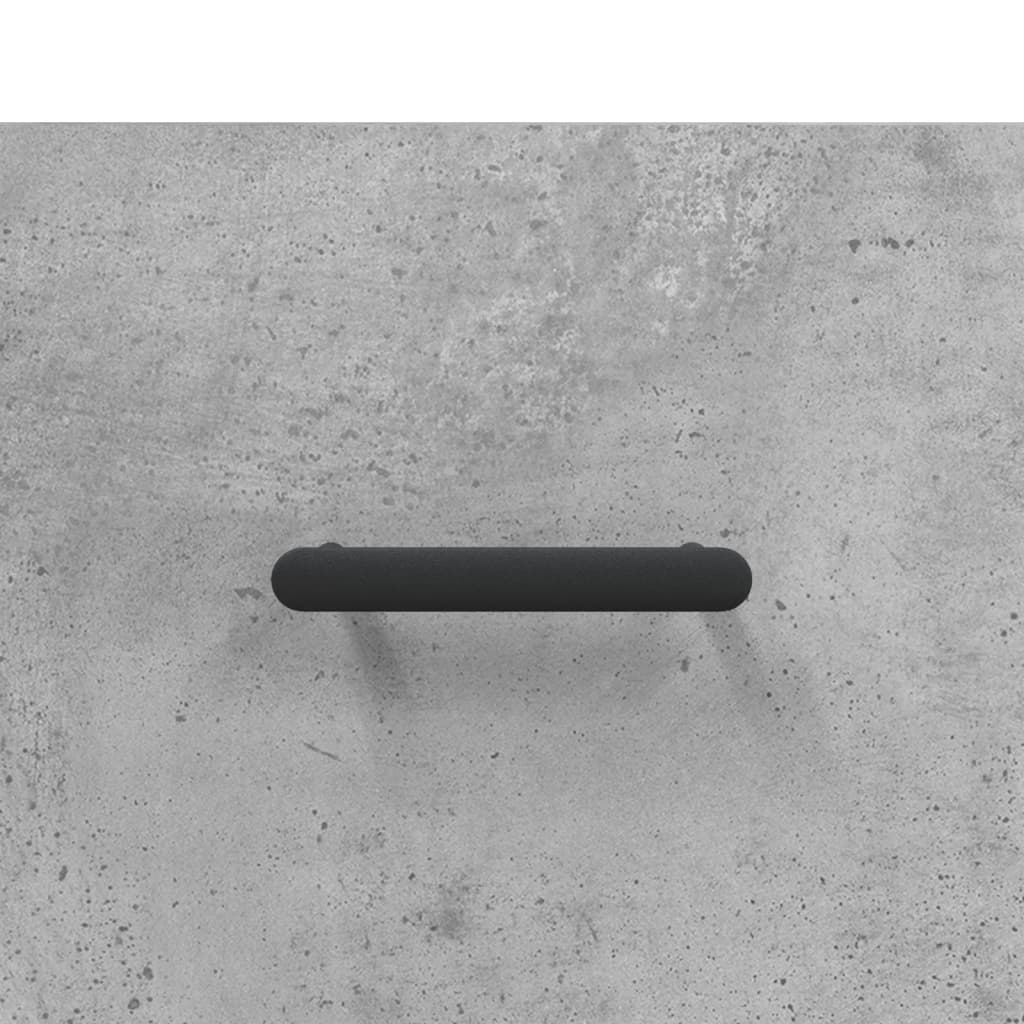 Mesas de cabeceira 2pcs derivados de madeira cinza cimento