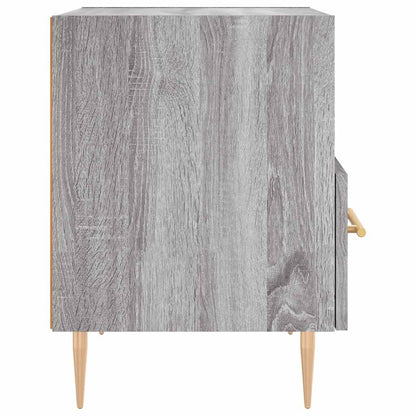 Mesas de cabeceira 2 pcs derivados de madeira sonoma cinza