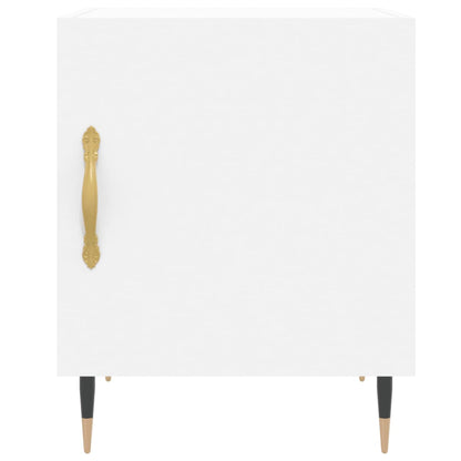 Mesa de cabeceira 2 pcs 40x40x50 cm derivados de madeira branco