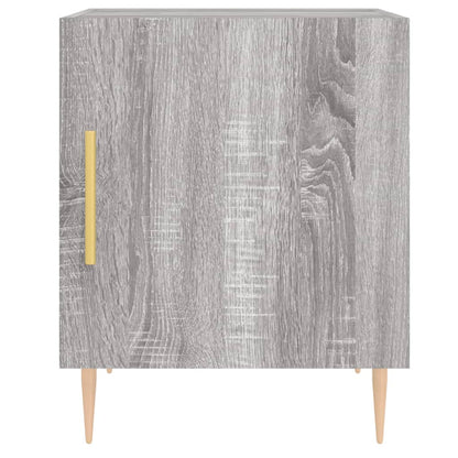 Mesa cabeceira 2pcs 40x40x50 cm madeira processada cinza sonoma