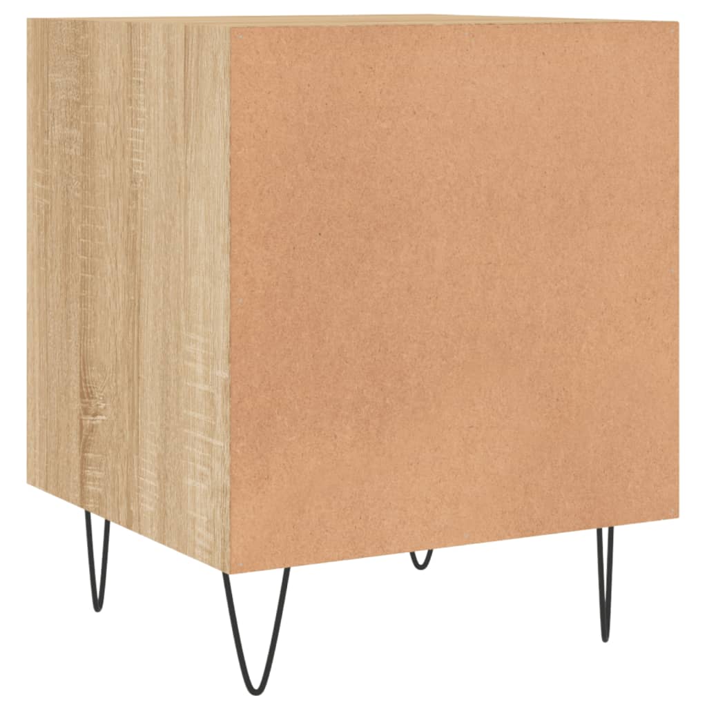 Mesa cabeceira 2pcs 40x40x50cm deriv. madeira carvalho sonoma