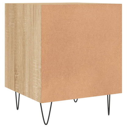 Mesa cabeceira 2pcs 40x40x50cm deriv. madeira carvalho sonoma