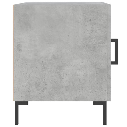 Mesa cabeceira 2pcs 40x40x50 cm derivados madeira cinza cimento