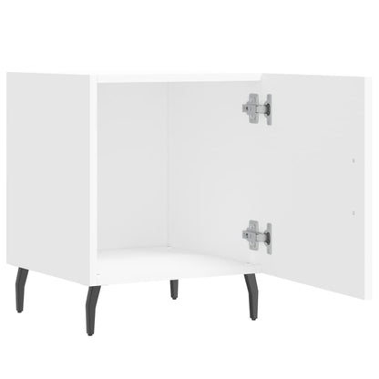 Mesa de cabeceira 2 pcs 40x40x50 cm derivados de madeira branco