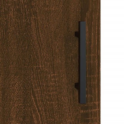 Mesa cabeceira 2pcs 40x40x50cm deriv. madeira carvalho castanho