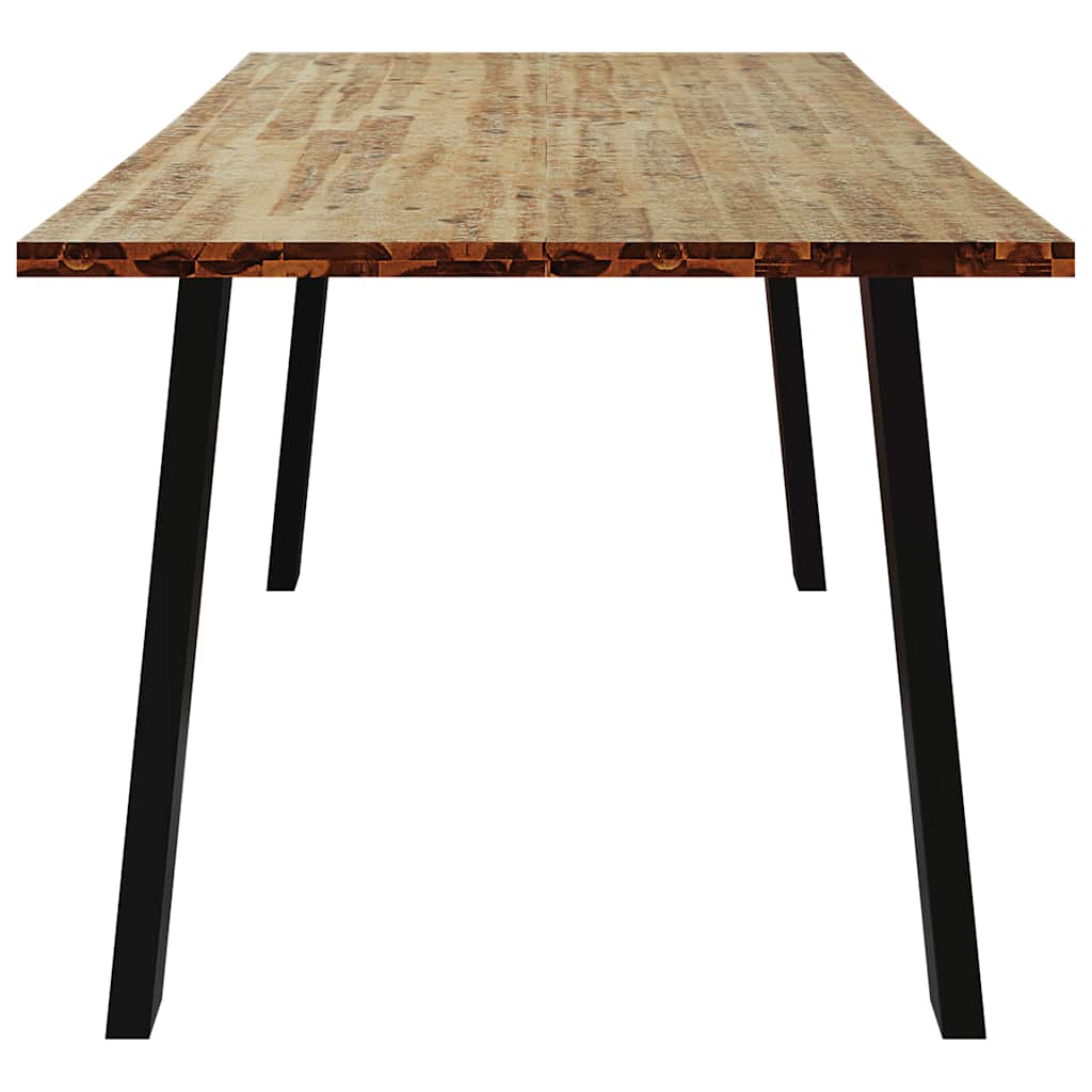 Mesa de jantar 150x90x75 cm madeira de acácia maciça