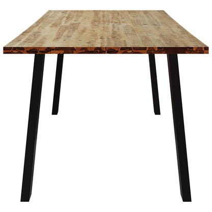 Mesa de jantar 150x90x75 cm madeira de acácia maciça