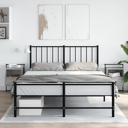 Mesas cabeceira 2 pcs 40x30x61cm deriv. madeira cinzento sonoma