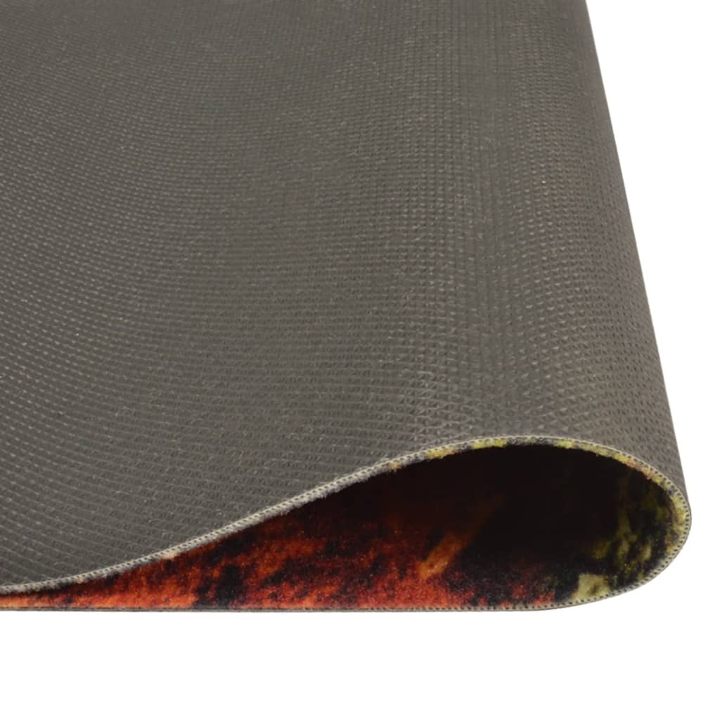 Tapete de cozinha lavável 60x180 cm veludo colheres/especiarias