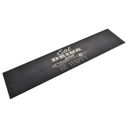 Tapete de cozinha lavável 60x300 cm veludo padrão cozinha preto