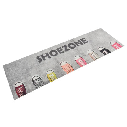 Tapete de cozinha lavável 60x180 cm veludo padrão shoezone