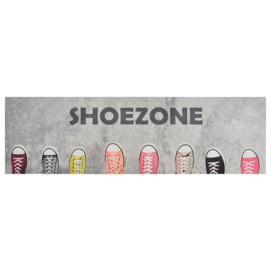 Tapete de cozinha lavável 60x180 cm veludo padrão shoezone