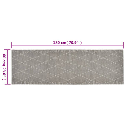 Tapete de cozinha lavável 60x180 cm veludo padrão losangos