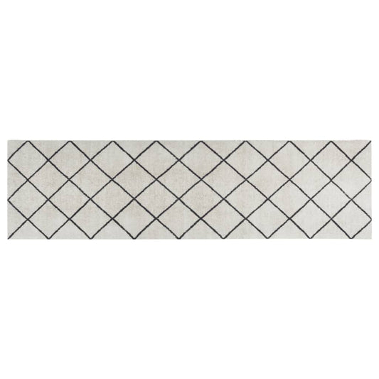 Tapete de cozinha lavável 45x150 cm veludo padrão quadrados