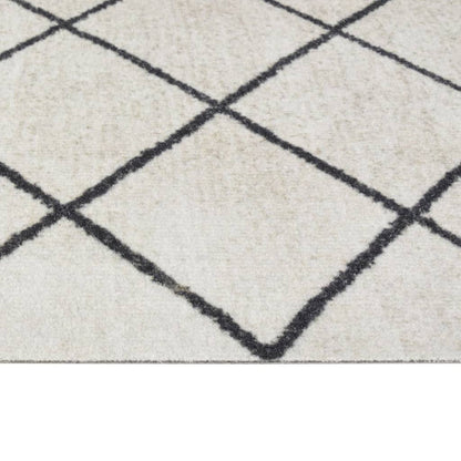 Tapete de cozinha lavável 45x150 cm veludo padrão quadrados