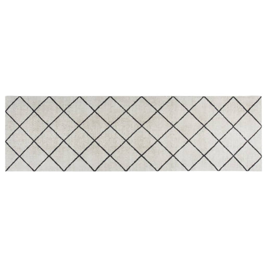 Tapete de cozinha lavável 60x180 cm veludo padrão quadrados