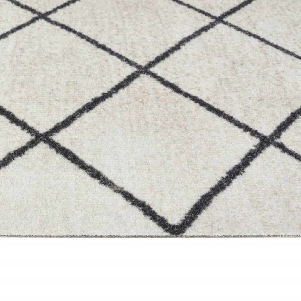 Tapete de cozinha lavável 60x300 cm veludo padrão quadrados