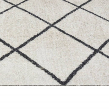 Tapete de cozinha lavável 60x300 cm veludo padrão quadrados
