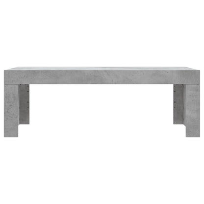 Mesa de centro 102x50x36 madeira processada cinza cimento