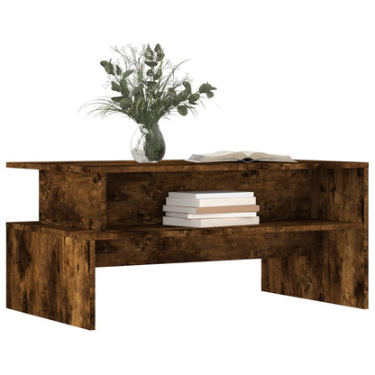 Mesa de centro 90x55x42,5cm derivados madeira carvalho fumado