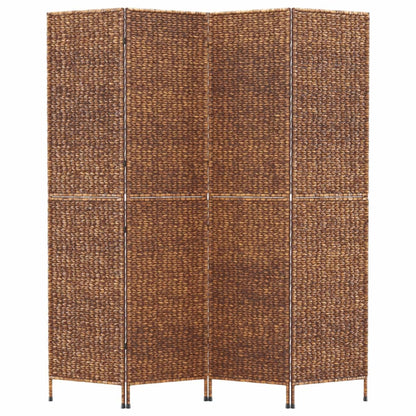 Biombo de 4 painéis 163x180 cm jacinto de água castanho