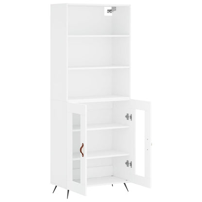 Armário alto 69,5x34x180 cm derivados de madeira branco