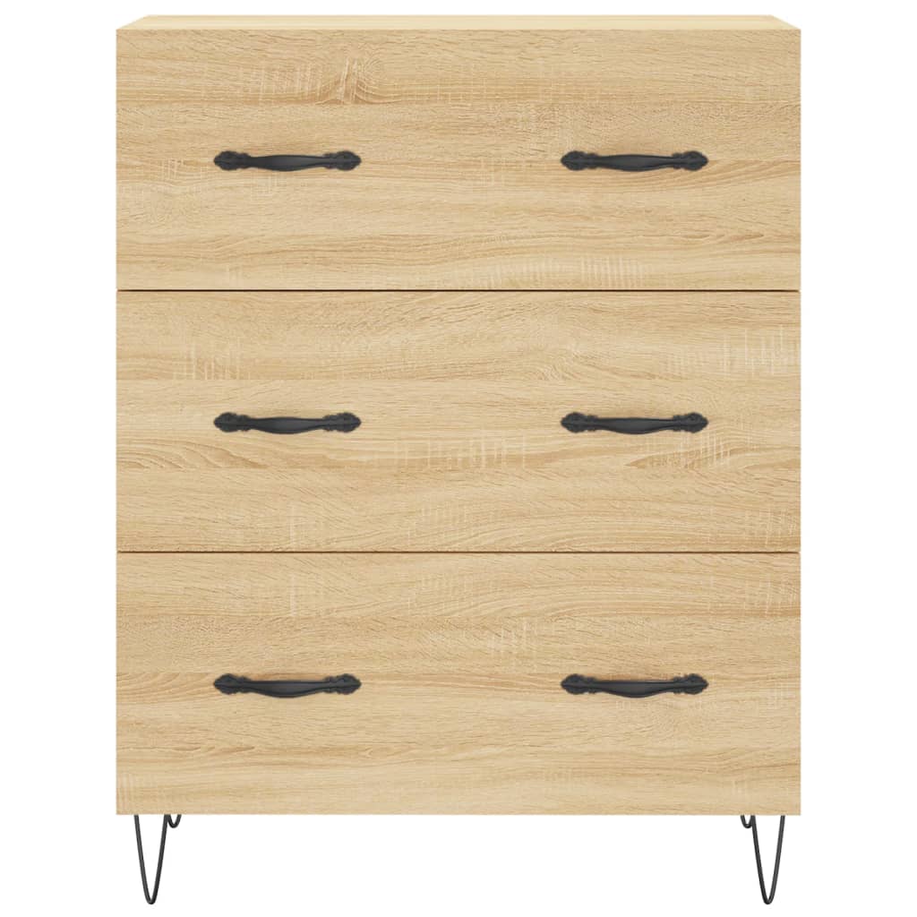 Armário alto 69,5x34x180 cm derivados de madeira cor sonoma
