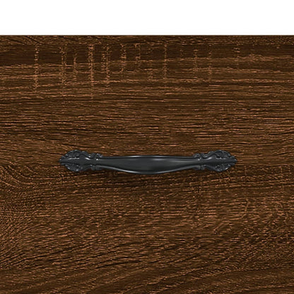 Armário alto 69,5x34x180cm madeira processada carvalho castanho