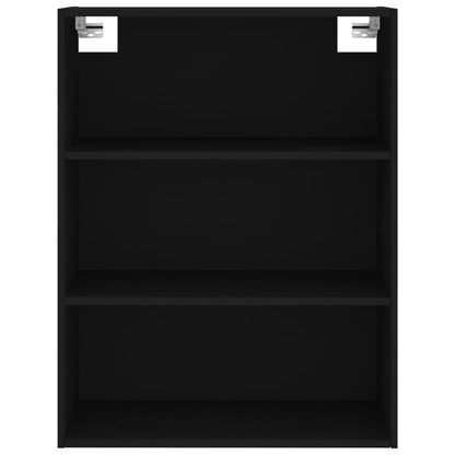 Armário alto 69,5x34x180 cm derivados de madeira preto