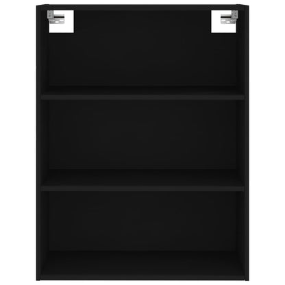 Armário alto 69,5x32,5x180 cm derivados de madeira preto